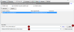 Fiddler - Rule editor